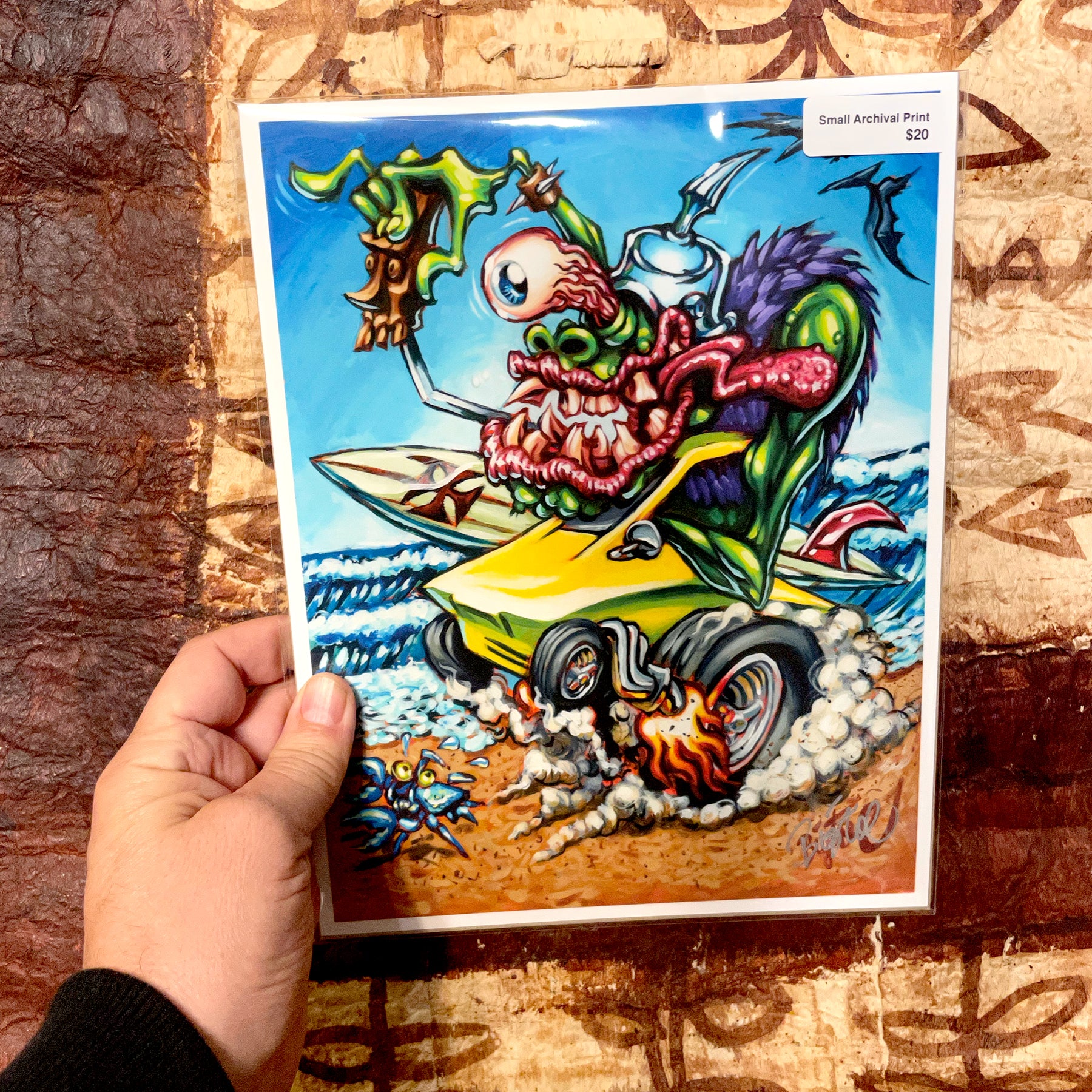 Surfite Summer Archival PAPER Art Print - Select Size – BigToe Art