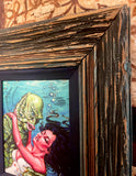 The Shape of Water Archival Canvas Art Print in Custom Vintage Frame