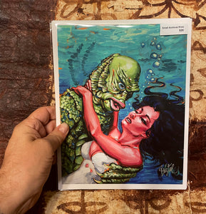The Shape of Water Archival PAPER Art Print - Select Size