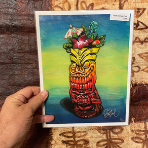 Zombie Sunrise Archival PAPER Art Print - Select Size