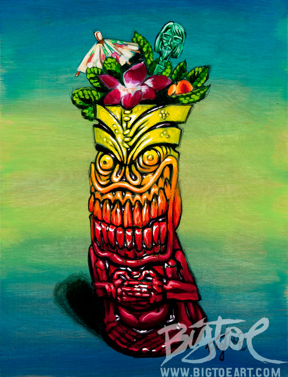 Zombie Sunrise Archival PAPER Art Print - Select Size
