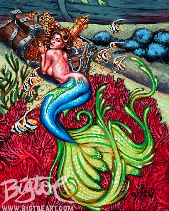 Coral Garden Archival PAPER Art Print - Select Size