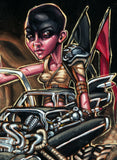 SOLD - Furiosa and the Gigahorse Original Acrylic Painting