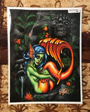 Mermaid Grotto Archival PAPER Art Print - Select Size