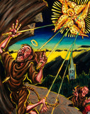 Stigmatafication of St Francis - Unframed Original Acrylic Painting