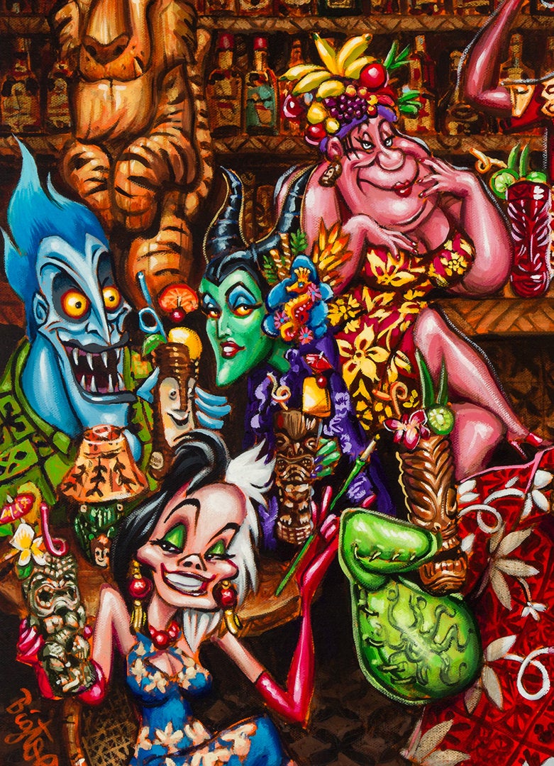 Trader Oogies Tiki Room Archvial PAPER Art Print - Select Size
