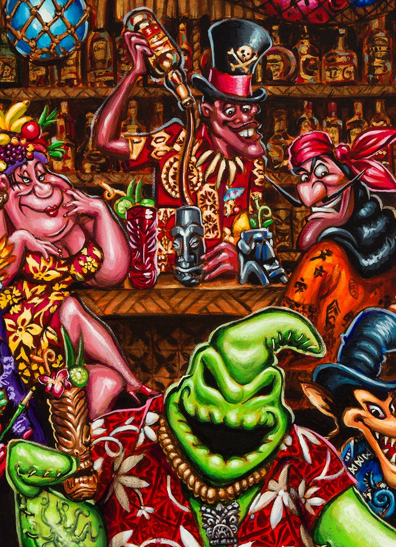 Trader Oogies Tiki Room Archvial PAPER Art Print - Select Size