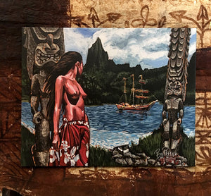 Forbidden Island Archival CANVAS Art Print - Select Size