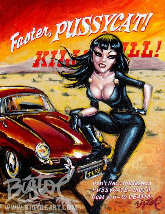 Killer Kitten Archival PAPER Art Print - Select Size