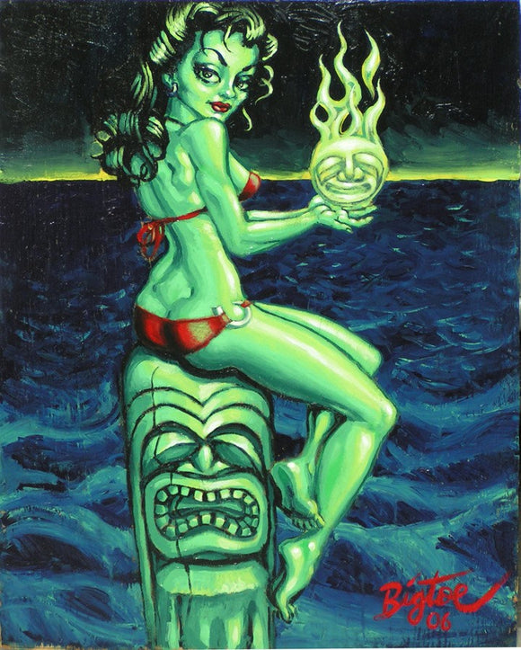 Green Goddess Archival PAPER Art Print - Select Size