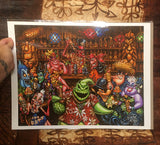 Trader Oogies Tiki Room Archvial PAPER Art Print - Select Size
