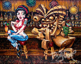 Ruby's Dilemma  FRAMED CANVAS Art Print
