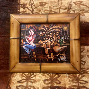 Ruby's Dilemma  FRAMED CANVAS Art Print