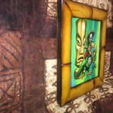 Party Pirate Parrot FRAMED CANVAS Art Print