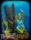 Dark Kanaloa FRAMED CANVAS Art Print