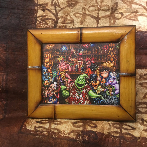 Trader Oogies Tiki Room FRAMED CANVAS Art Print
