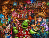 Trader Oogies Tiki Room FRAMED CANVAS Art Print