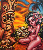Pagan Ritual Archival CANVAS Art Print - Select Size