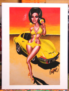 Audrey's Opel Archival PAPER Art Print - Select Size