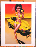 Audrey's Opel Archival PAPER Art Print - Select Size