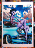 Blue Danika Archival PAPER Art Print - Select Size