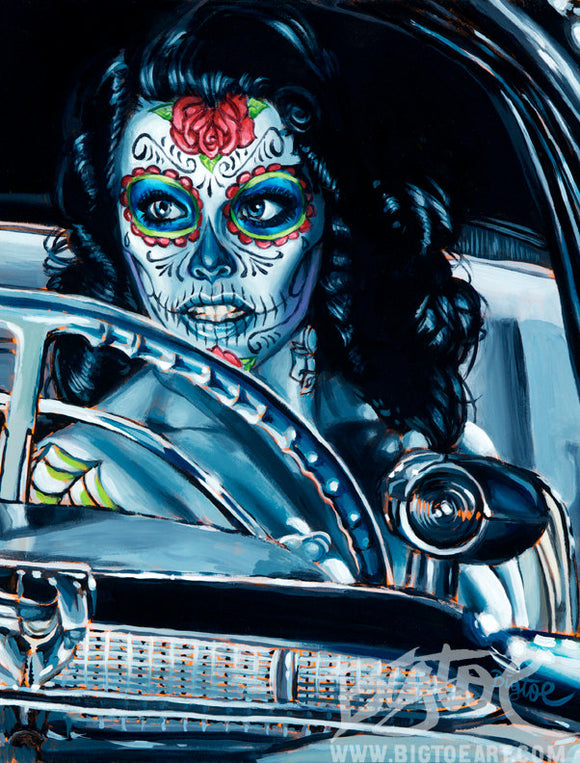 Muerte Se Paseo Archival PAPER Art Print - Select Size