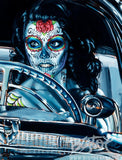 Muerte Se Paseo Archival CANVAS Art Print - Select Size