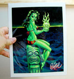 Green Goddess Archival PAPER Art Print - Select Size