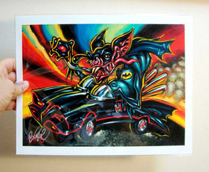 Batfink Mobile Archival PAPER Art Print - Select Size