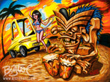 Bongo Beach Archival PAPER Art Print - Select Size