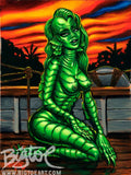 Black Lagoon Lolita Archival PAPER Art Print - Select Size
