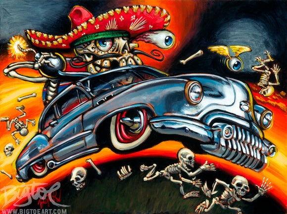 Custom Calavera Archival PAPER Art Print - Select Size