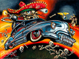 Custom Calavera Archival PAPER Art Print - Select Size