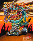 Deep One Hot Rod Archival PAPER Art Print - Select Size