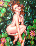 SOLD - Lolita of the Lake Original Acrylic Painting
