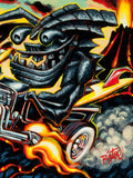 Lava Tiki Hot Rod Archival PAPER Art Print - Select Size