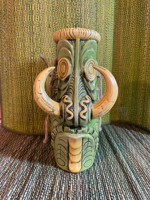 Sepik River Sorcerer Tiki Mug- green - Sold Out